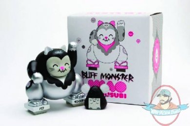Buff Monster Miao Vinyl Figure Blk & Silver by Dke Inc