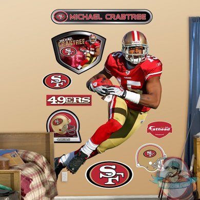Fathead Michael Crabtree San Francisco 49ers NFL