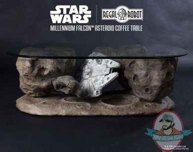 Star Wars Themed Furniture Millennium Falcon Asteroid Coffee Table