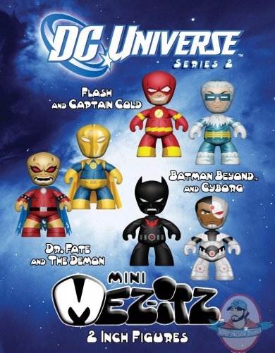 DC Mini Mez-Itz Two-Packs Series 02 - Set of 3 by Mezco