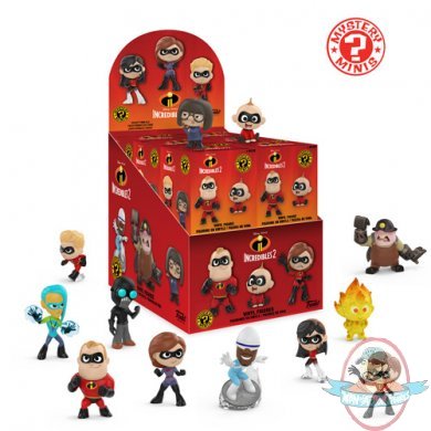 Mystery Minis Disney Incredibles 2 Figures Case of 12 Funko