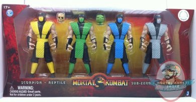 Mortal Kombat 6 Inch Retro Ninja set of 4 Action Figure