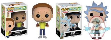 Pop Animation! Rick and Morty Set of 2 Vinyl Figures Funko