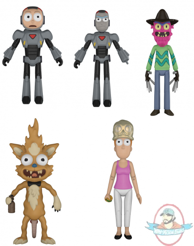 Rick and Morty Set of 5 Action Figures Funko