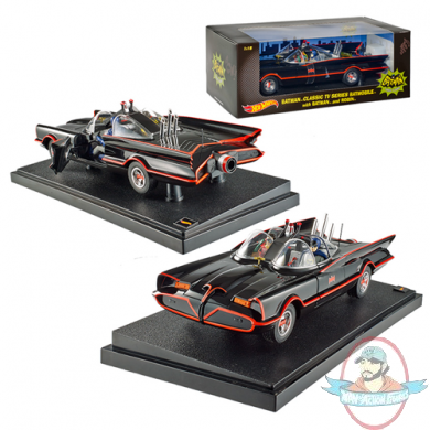 Batman Classic 1966 TV Series Batmobile 1:18 Hot Wheels Heritage