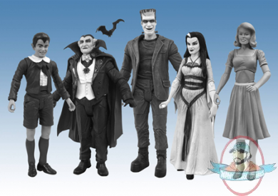 The Munsters Black and White"LILY" poseable action figures Diamond Select 2012