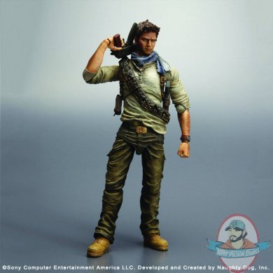 Uncharted 3 Play Arts Kai Nathan Drake Figure by Square Enix