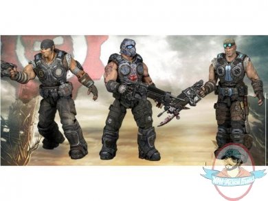 Gears of War Series 1 Set of 3 3-3/4 Inch Action Figure by Neca