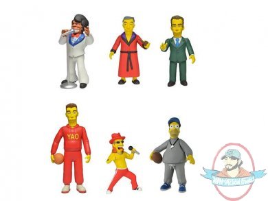 The Simpsons 25th Anniversary 5" Celebrity Guest Stars Set of 6 Neca