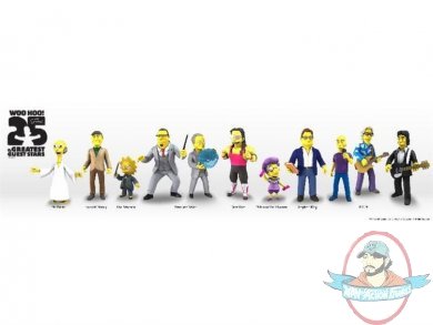 The Simpsons 25th Anniversary 5" Series 3 Guest Stars Set of 11 Neca