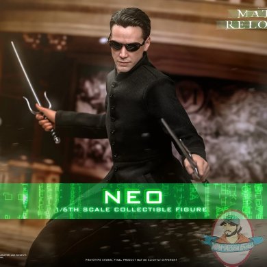 1/6 Scale The Matrix Reloaded Neo Figure Hot Toys 915437 MMS868