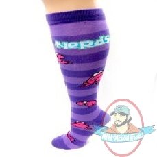 Nestle Nerds Purple Stripe Knee High Socks