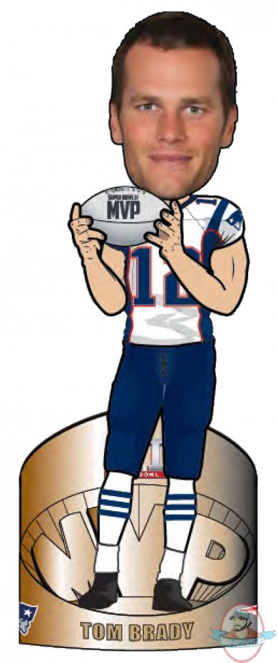 NFL Tom Brady New England Patriots Super Bowl MVP BobbleHead Forever 