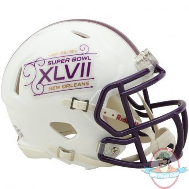 NFL Super Bowl 47 XLVII Mini Speed Football Helmet Riddell