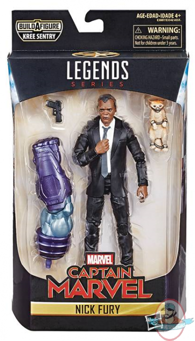 Marvel Captain Marvel Legends Nick Fury 6 inch Figure Hasbro