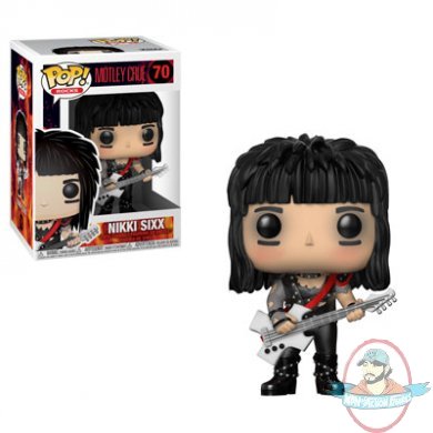 Pop! Rocks: Series 4 Mötley Crüe Nikki Sixx #70 Vinyl Figure by Funko