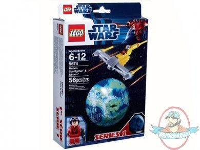 Lego Star Wars Naboo Starfighter & Naboo 9674 by Lego