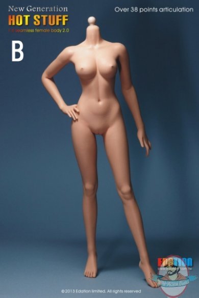 seamless female action figure