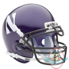 Northwestern Wildcats Mini Authentic Helmet Schutt 