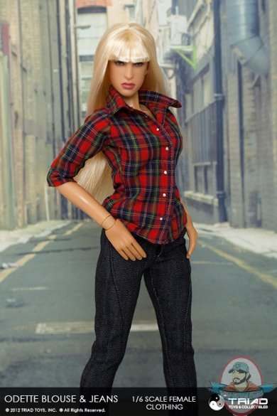 1/6 Scale Odette Blouse & Jeans for 12 inch Figures by Triad Toys