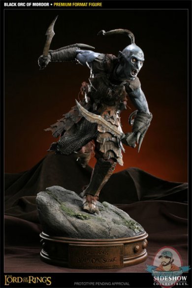 The Lord of the Rings Black Orc of Mordor Premium Format Figure Used