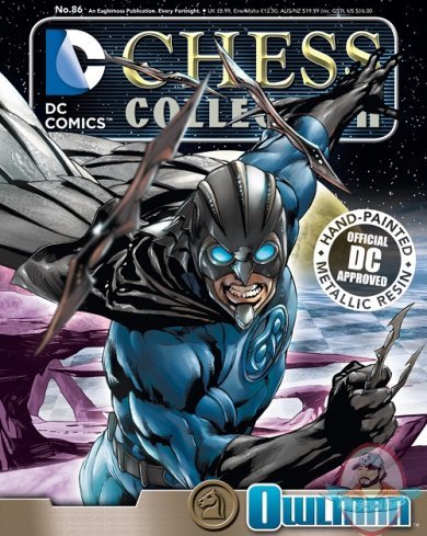 Dc Superhero Chess Magazine #86 Owlman Black Knight Eaglemoss