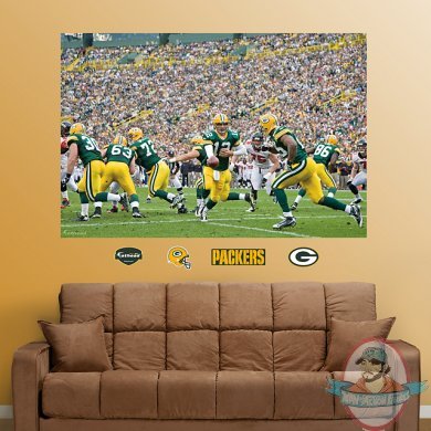  Packers Backfield In Your Face Mural Green Bay Packers NFL