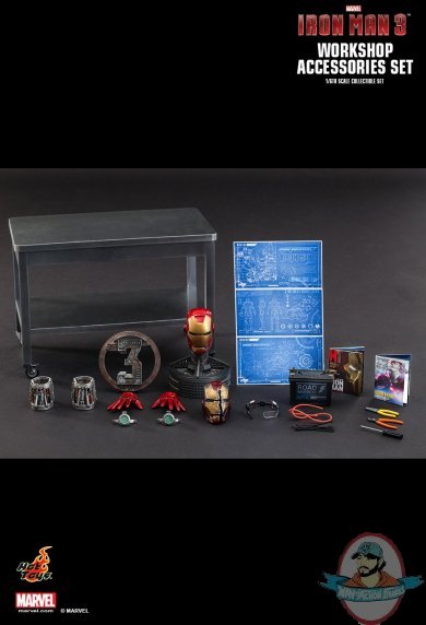 1/6 Scale Iron Man 3 Workshop Accessories Set by Hot Toys