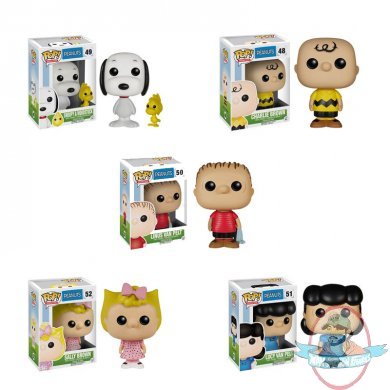 Pop! Animation Peanuts Set of 5 Vinyl Figures by Funko