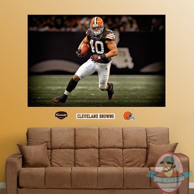Peyton Hillis - Going For It Mural Cleveland Browns NFL