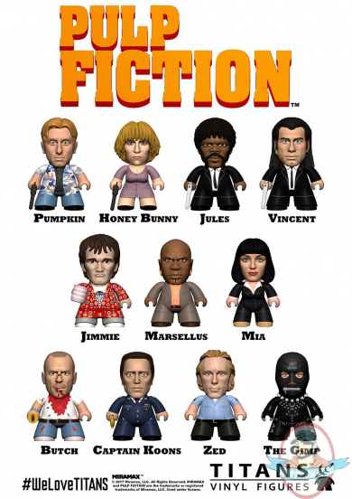 Pulp Fiction Collection Titans Mini Figure Case of 18 Titan Books