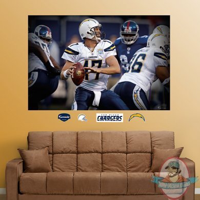  Fathead Philip Rivers In Your Face Mural San Diego Chargers  NFL