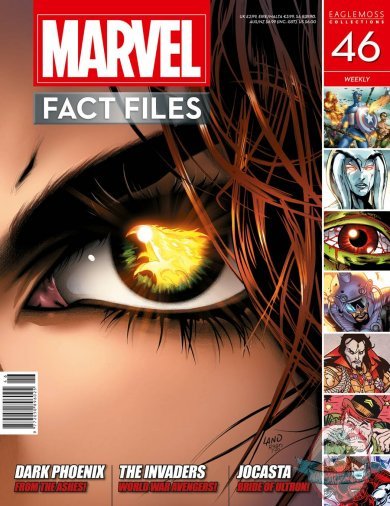 MARVEL FACT FILES #46 DARK PHOENIX COVER EAGLEMOSS MARVEL FACT FILES #46 DARK PHOENIX COVER EAGLEMOSS