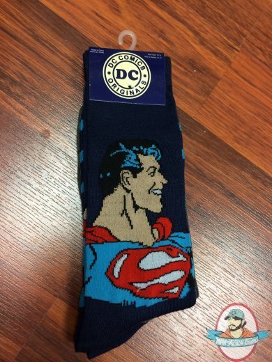 Dc Mens Crew 2 Pack SuperHeroes Superman Socks DCX0086MC2 Navy