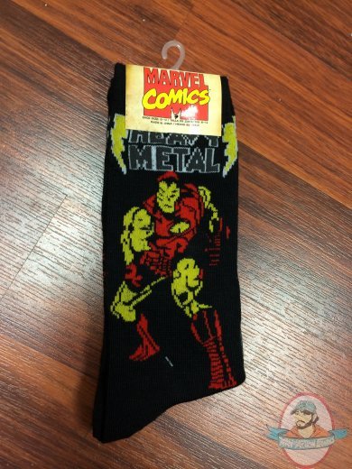 Marvel Mens Crew 2 Pack Iron Man Socks MAX0157MC2