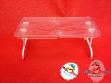 WWE Wrestling Rectangular Clear Break Away Table For Figures