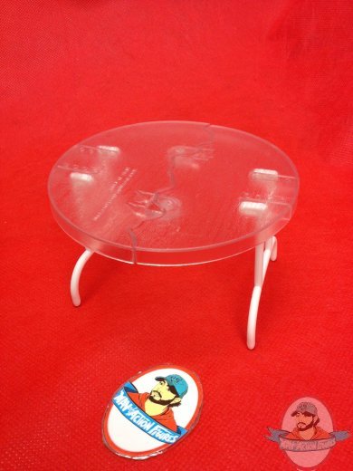 WWE Wrestling Round Clear Break Away Table For Figures