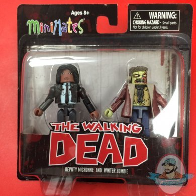  Walking Dead deputy michonne & winter zombie Zombie Minimates 2 Pack