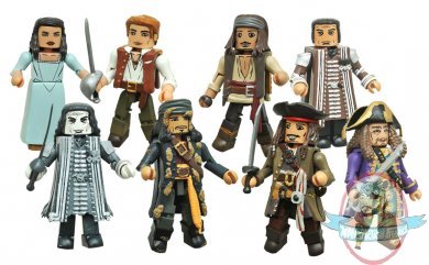 Pirates of The Caribbean Dead Men Tell No Tales Minimates Set of 4