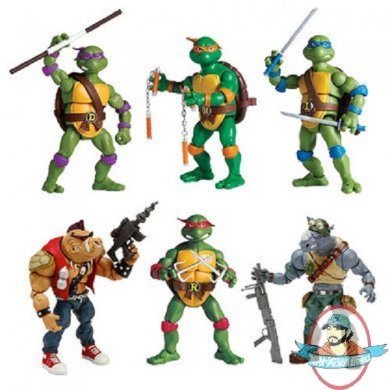 Teenage Mutant Ninja Turtles Retro Collector Series 1 & 2 Set of 6 