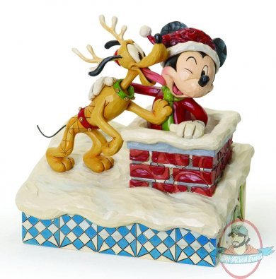  Disney Traditions Santa Mickey/Pluto The Reindeer  by Enesco