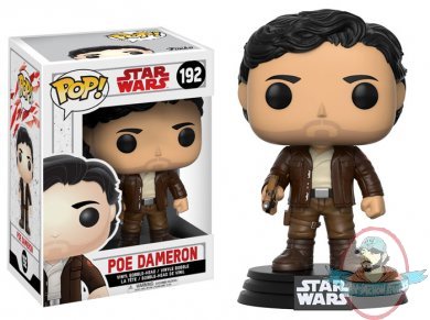 Pop! Star Wars The Last Jedi Poe Dameron #192 Vinyl Figure Funko