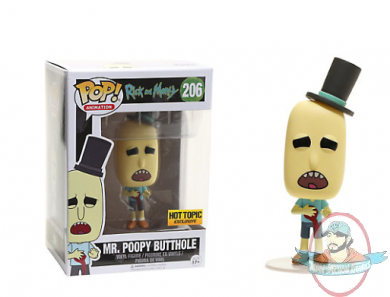 Pop Animation! Rick & Morty Mr. Poopy Butthole Hot Topic #206 Funko JC Pop Animation! Rick & Morty Mr. Poopy Butthole Hot Topic #206 Funko JC