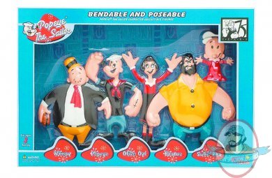 Popeye Retro Bendable Figure Box Set