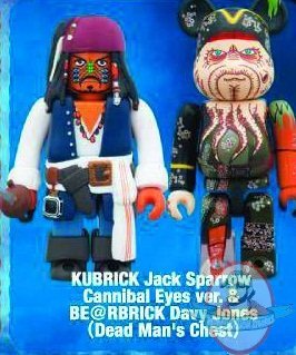 Pirates of the Caribbean 2 Jack Sparrow & Davy Jones Bearbrick 2 Pack