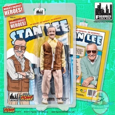 Stan Lee Retro 8 Inch Brown Vest Version Figures Toy Company