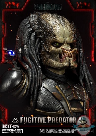 The Predator Fugitive Predator Life-Size Bust Prime 1 Studio 903947