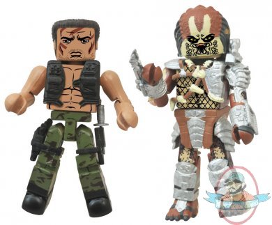 Predators Dutch vs. Unmasked Predator 2 Pack Minimates Series 1