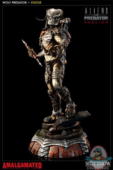 Wolf Predator Alien Vs Predator:Requiem Statue Sideshow Used JC