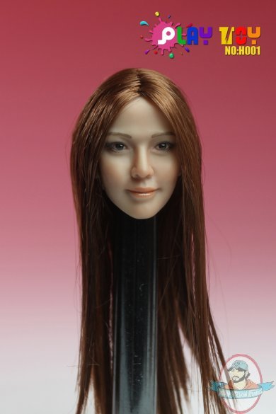 1/6 Scale Asian Character Head Sculpt Accessories PT-H001 Play Toy